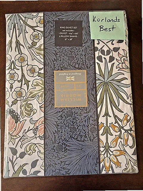 William MORRIS & CO. King Duvet Set Hyacinth Meadow 100% Cotton New